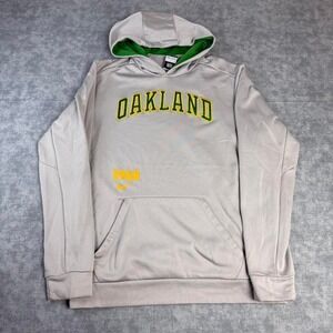 Nike Therma-Fit Oakland Hoodie Gray Green Size L